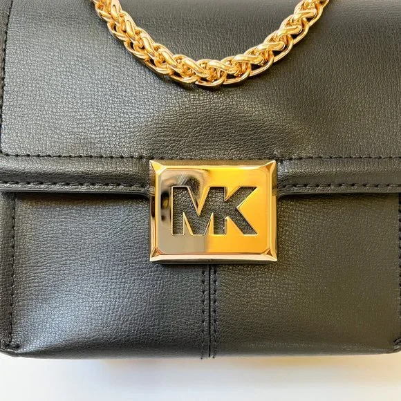 Michael Kors Sonia Small MINI Flap Shoulder Crossbody Bag Black